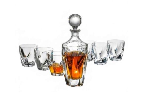 Комплект гараф+6чаши за уиски Barley Bohemia, цена 74,90 €