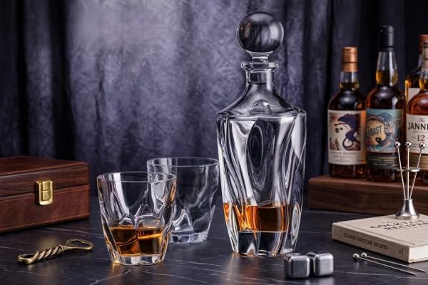 Комплект гараф+6чаши за уиски Barley Bohemia, цена 74,90 €