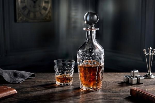 Комплект гараф+чаши уиски Марбъл Bohemia, цена 76,30 €