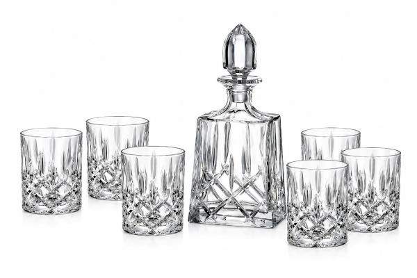 Комплект гараф + 6 чаши за уиски Shefield Bohemia, цена 85,90 € Комплект гараф + 6 чаши за уиски Shefield Bohemia, цена 85,90 €