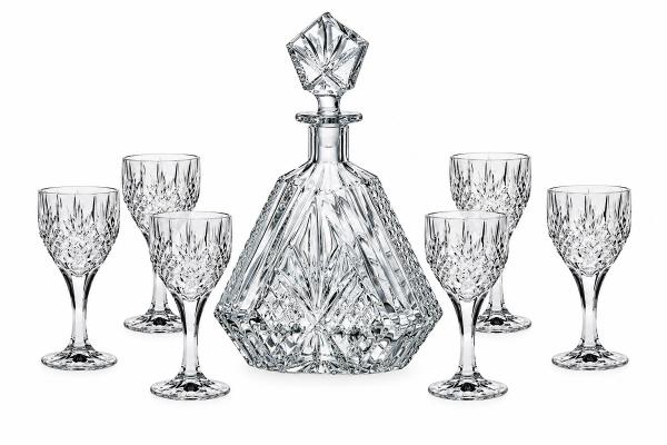 Комплект гараф+ чаши за ракия Бохемия, цена 69,84 €