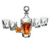 Комплект гараф+6чаши за уиски Barley Bohemia, цена 74,90 €