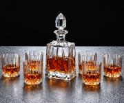 Комплект гараф + 6 чаши за уиски Shefield Bohemia, цена 85,90 €